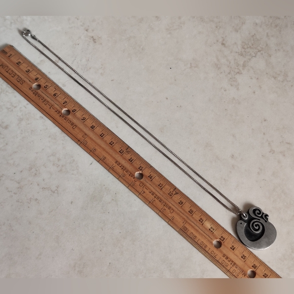 Vintage Sweden Artist R.Tennesmed Bird Necklace Pewter MCM - Picture 13 of 13